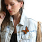 Butterfly Monarch Embera Pin