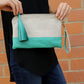 Pearl Snakeskin Clutch