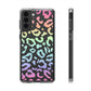 Bespattered Facade Pastel Rainbow Leopard Clear Case