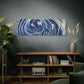 Bespattered Facade Fluid Art Abstract Painting Stretched Matte Canvas Art Prints | Multiple Sizes