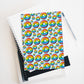 Bespattered Facade Rainbow Sprinkle Donut Notebook - Unlined (Blank) Pages