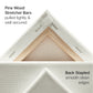 Mini Stretched Canvas with Wood Easels – 4" x 4" (8 Pack)