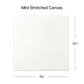 Mini Stretched Canvas with Wood Easels – 4" x 4" (8 Pack)