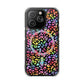 Bespattered Facade Bright Rainbow Leopard MagSafe Clear Impact Cases