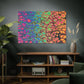 Bespattered Facade Neon Goodness Stretched Matte Canvas Art Prints | Multiple Sizes
