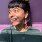 Wiggly Worms Acrylic Statement Earrings
