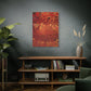 Bespattered Facade Fluid Art Abstract Painting Stretched Matte Canvas Art Prints | Multiple Sizes