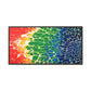 Bespattered Facade Rainbow Seaside Framed Canvas Art Print | 3 Frame Colors | Multiple Sizes