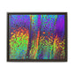 Bespattered Facade Neon Lava Framed Canvas Art Print | 3 Frame Colors | Multiple Sizes