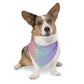 Bespattered Facade Rainbow Leopard Pet Bandana Collar