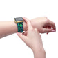 Bespattered Facade Emerald Leopard Faux-Leather Smart Watch Band