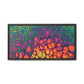 Bespattered Facade Neon Butterfly Framed Canvas Art Print | 3 Frame Colors | Multiple Sizes