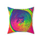 Bespattered Facade Tasty Neons Square Throw Pillow | 4 Sizes