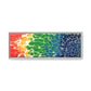 Bespattered Facade Rainbow Seaside Framed Canvas Art Print | 3 Frame Colors | Multiple Sizes