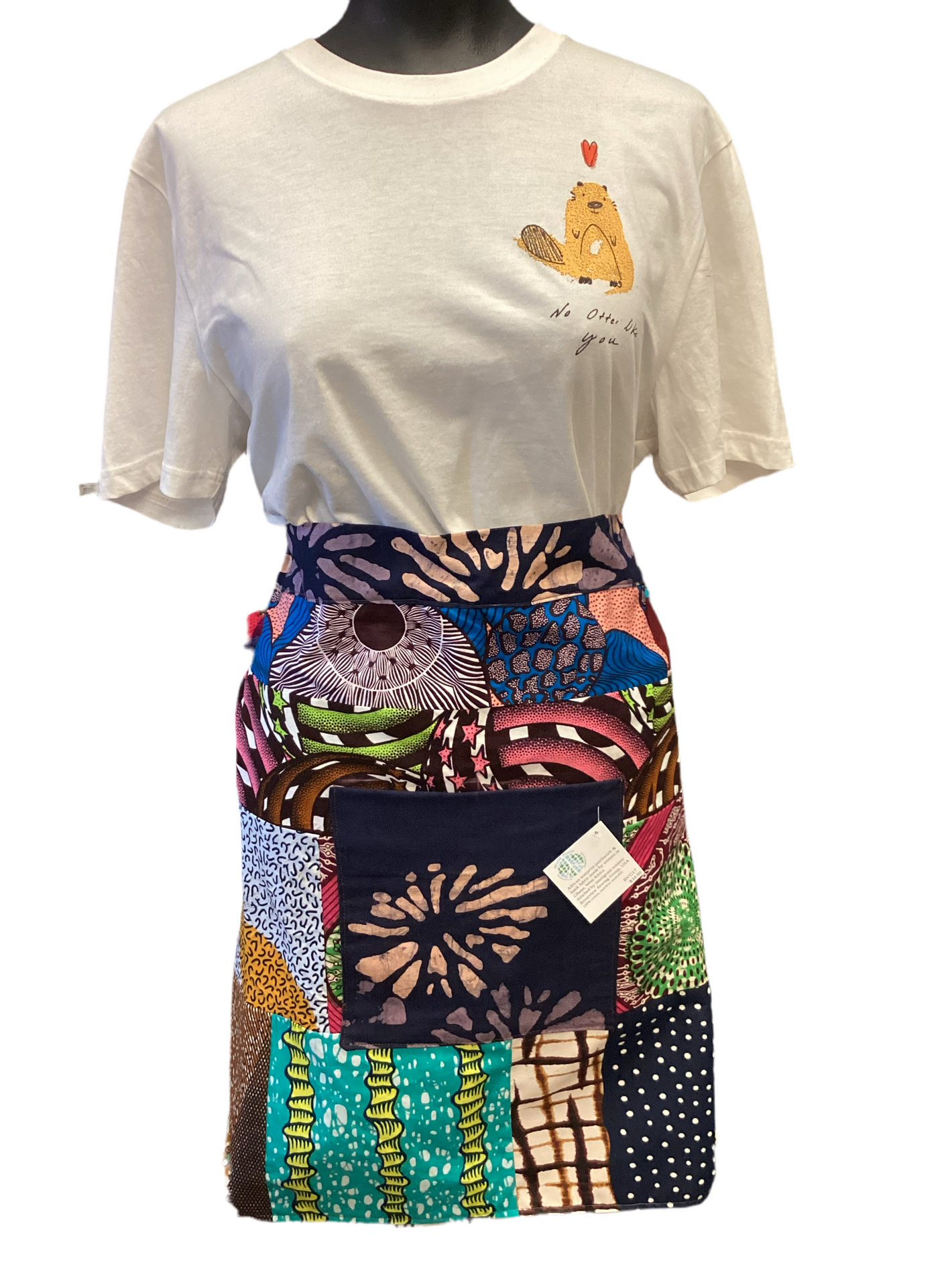 African Wax Print Waist Apron