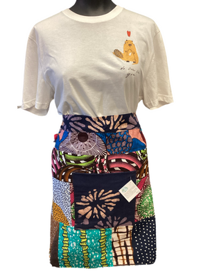 African Wax Print Waist Apron