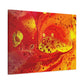 Bespattered Facade Flamin' Hot Stretched Matte Canvas Art Prints | Multiple Sizes