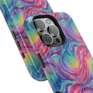 Bespattered Facade Rainbow Nebula Impact-Resistant Case