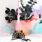 Acrylic spider web candle holder