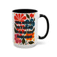 "Come with Me and You'll See..." Rainbow Flowers Mug | Eight Colors | 11oz or 15oz