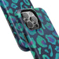 Bespattered Facade Emerald Leopard Impact-Resistant Case