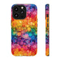 Bespattered Facade Rainbow Ink Circles Tough Case
