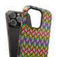 Bespattered Facade Rainbow Chevron Tiles Impact-Resistant Case