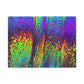 Bespattered Facade Neon Lava Stretched Matte Canvas Art Prints | Multiple Sizes