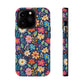 Bespattered Facade Colorful Flowers Impact-Resistant Case