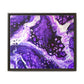 Bespattered Facade Purple Haze Framed Canvas Art Print | 3 Frame Colors | Multiple Sizes