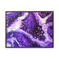Bespattered Facade Purple Haze Framed Canvas Art Print | 3 Frame Colors | Multiple Sizes