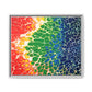 Bespattered Facade Rainbow Seaside Framed Canvas Art Print | 3 Frame Colors | Multiple Sizes