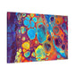 Bespattered Facade Fluid Art Abstract Painting Stretched Matte Canvas Art Prints | Multiple Sizes