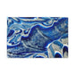 Bespattered Facade Fluid Art Abstract Painting Stretched Matte Canvas Art Prints | Multiple Sizes