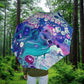 Bespattered Facade Galaxy Foldable Umbrella — Compact Semi-Automatic Rain Parasol