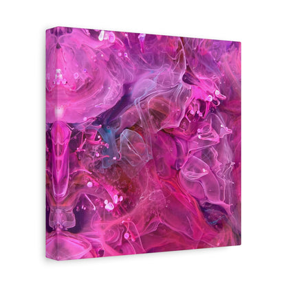 Bespattered Facade Resin Petri Macro Photograph Stretched Matte Canvas Art Prints | Multiple Sizes