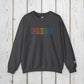 Bespattered Facade Rainbow LGBTQ+ Pride Embroidered Crewneck Sweatshirt