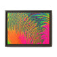 Bespattered Facade Neon Puddle Framed Canvas Art Print | 3 Frame Colors | Multiple Sizes