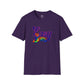 Bespattered Facade Neon "Easy Tiger" Colorful Unisex Softstyle T-Shirt