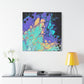 Bespattered Facade Fluid Art Abstract Painting Stretched Matte Canvas Art Prints | Multiple Sizes