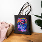 Bespattered Facade Rainbow Eat the Rich Orcas Canvas Tote Bag Reusable Carryall