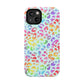 Bespattered Facade Bright Rainbow Leopard Impact-Resistant Case