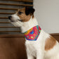 Bespattered Facade Rainbow Galaxy Pet Bandana Collar