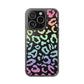 Bespattered Facade Pastel Rainbow Leopard Clear Case