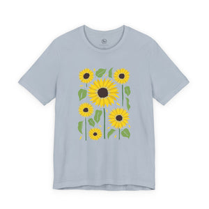 Sunflowers Bella Canvas Unisex Jersey Short Sleeve Tee