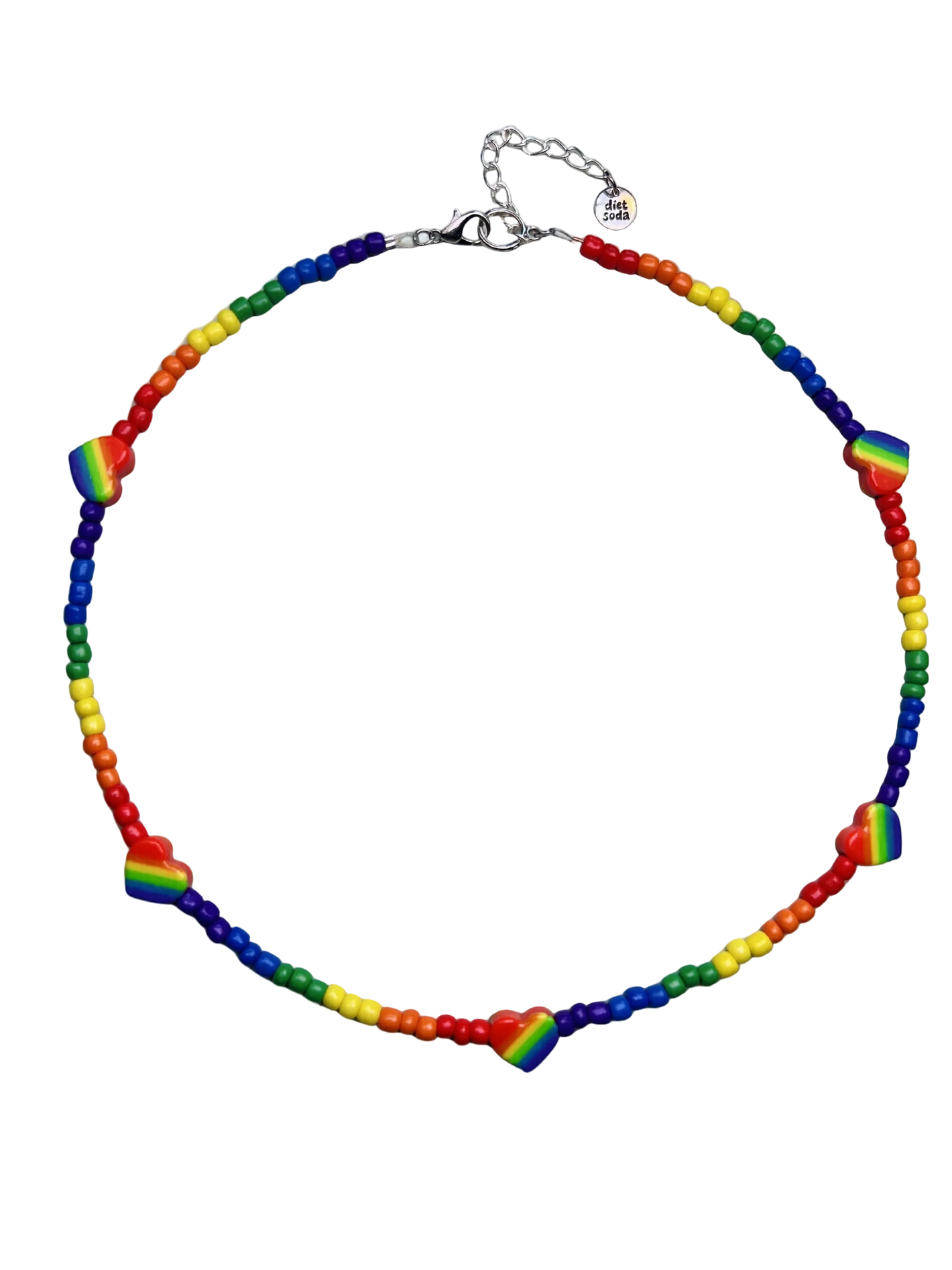 rainbow pride necklace