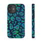 Bespattered Facade Emerald Leopard Impact-Resistant Case