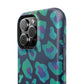 Bespattered Facade Emerald Leopard Impact-Resistant Case