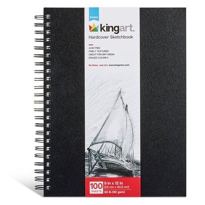 Hardcover Sketchbook 9” x 12” - 100 Pages