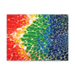 Bespattered Facade Rainbow Seaside Stretched Matte Canvas Art Prints | Multiple Sizes
